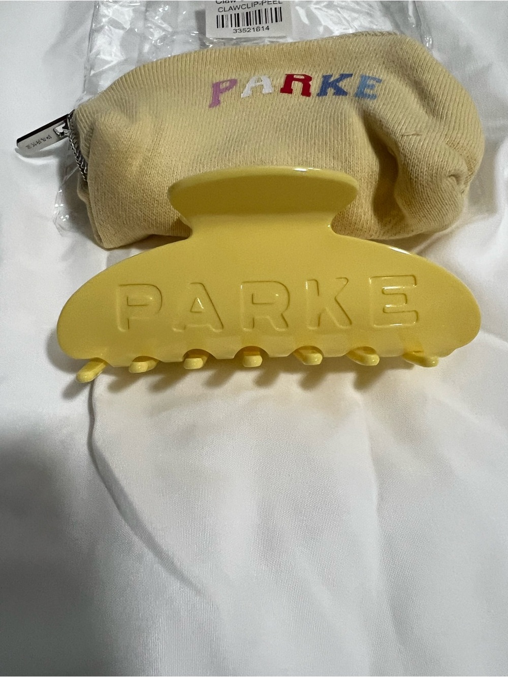 PARKE Hair Clip W/Pouch Peel (Summerland Collection) NIP - Picture 4 of 4